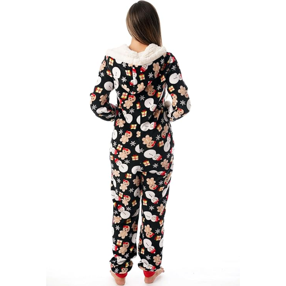 Holly Ladies Christmas Onesie | Ultra Soft Fabric, Cheerful Design