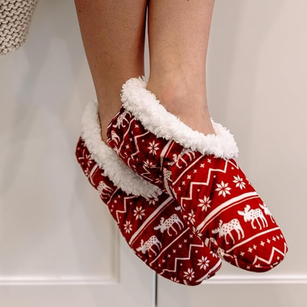 Holly Ladies Slippers | Soft Fleece, Non-Slip
