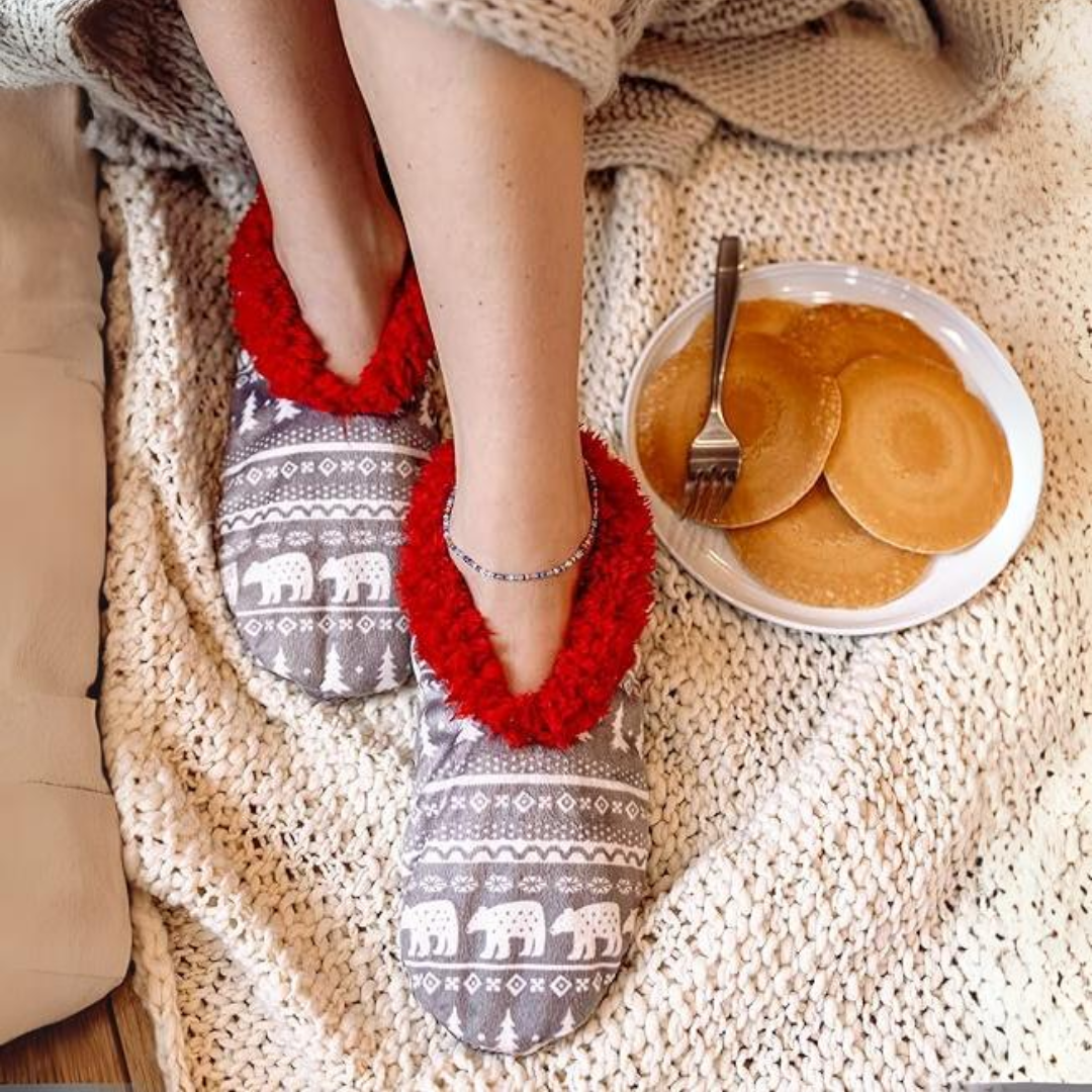 Holly Ladies Slippers | Soft Fleece, Non-Slip