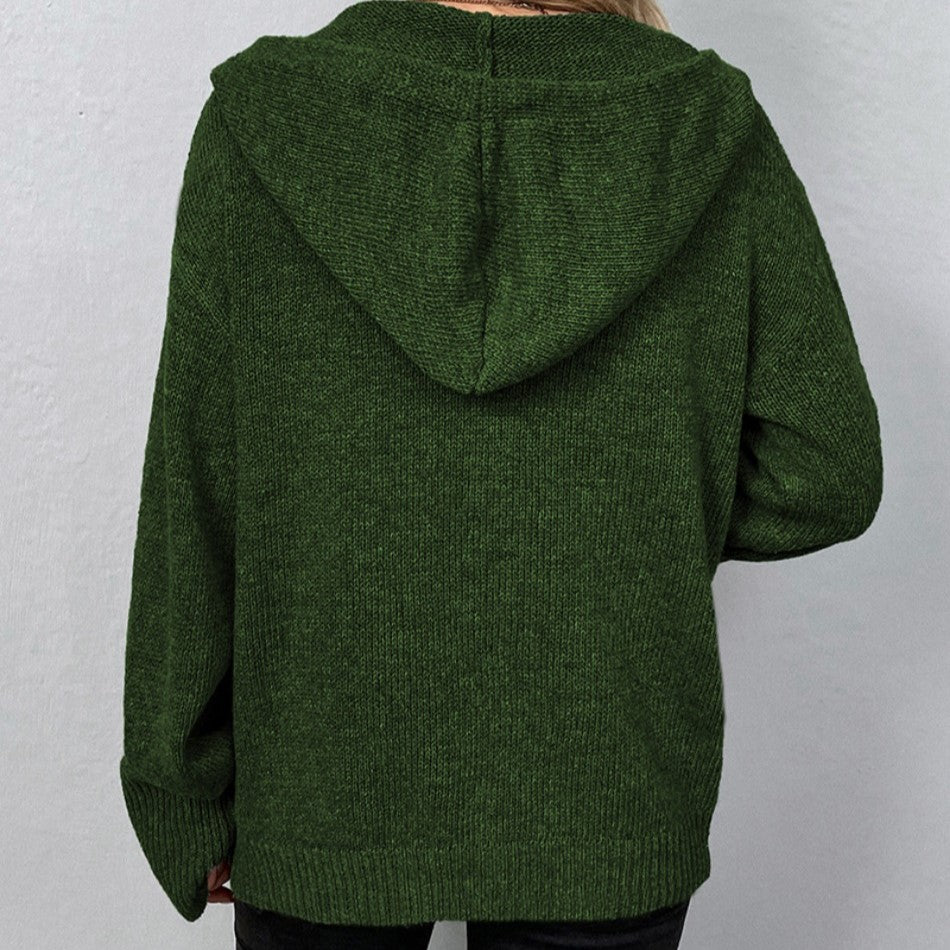 Holly Women's Hooded Cardigan | Cozy Design with Drawstring 2