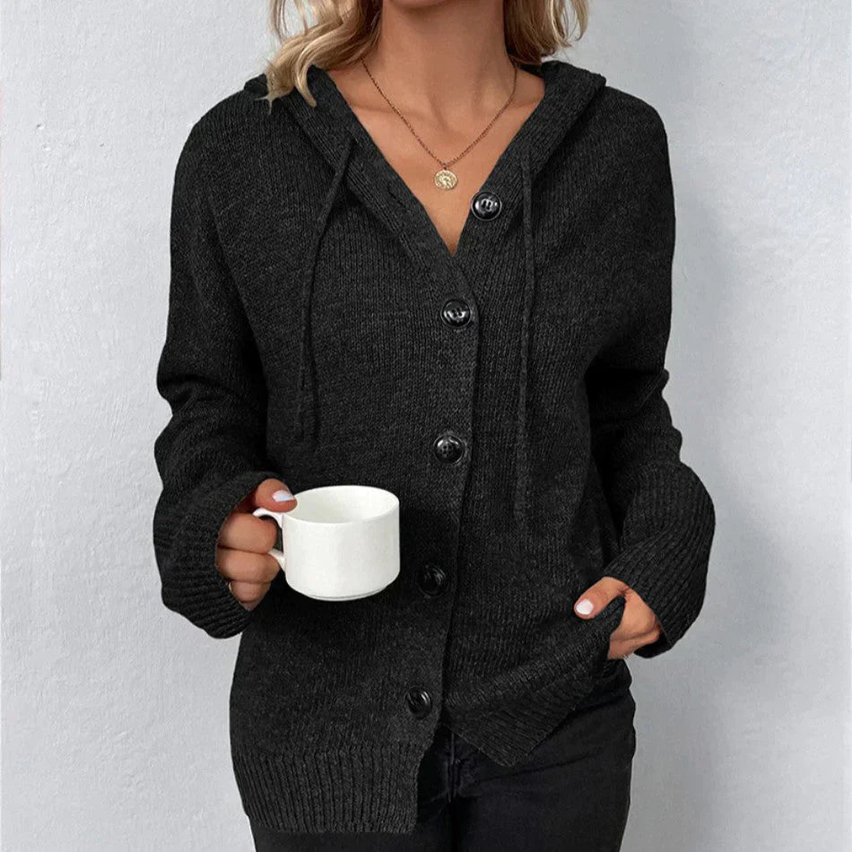 Holly Women's Hooded Cardigan | Cozy Design with Drawstring 8