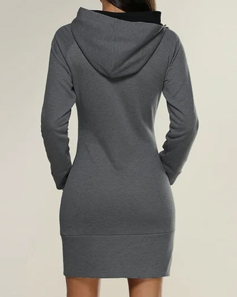 Holly Women's Hooded Dress | Soft Cotton Blend, Sporty Elegance 2