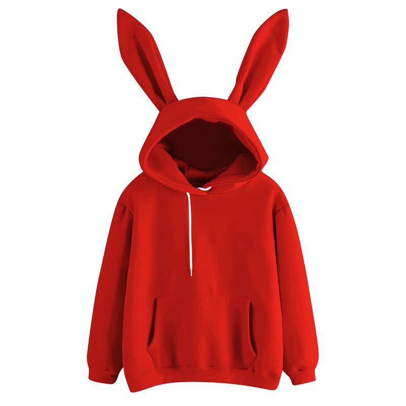 Holly Women's Hooded Sweatshirt | Playful Rabbit Ears, Cozy Comfort 0