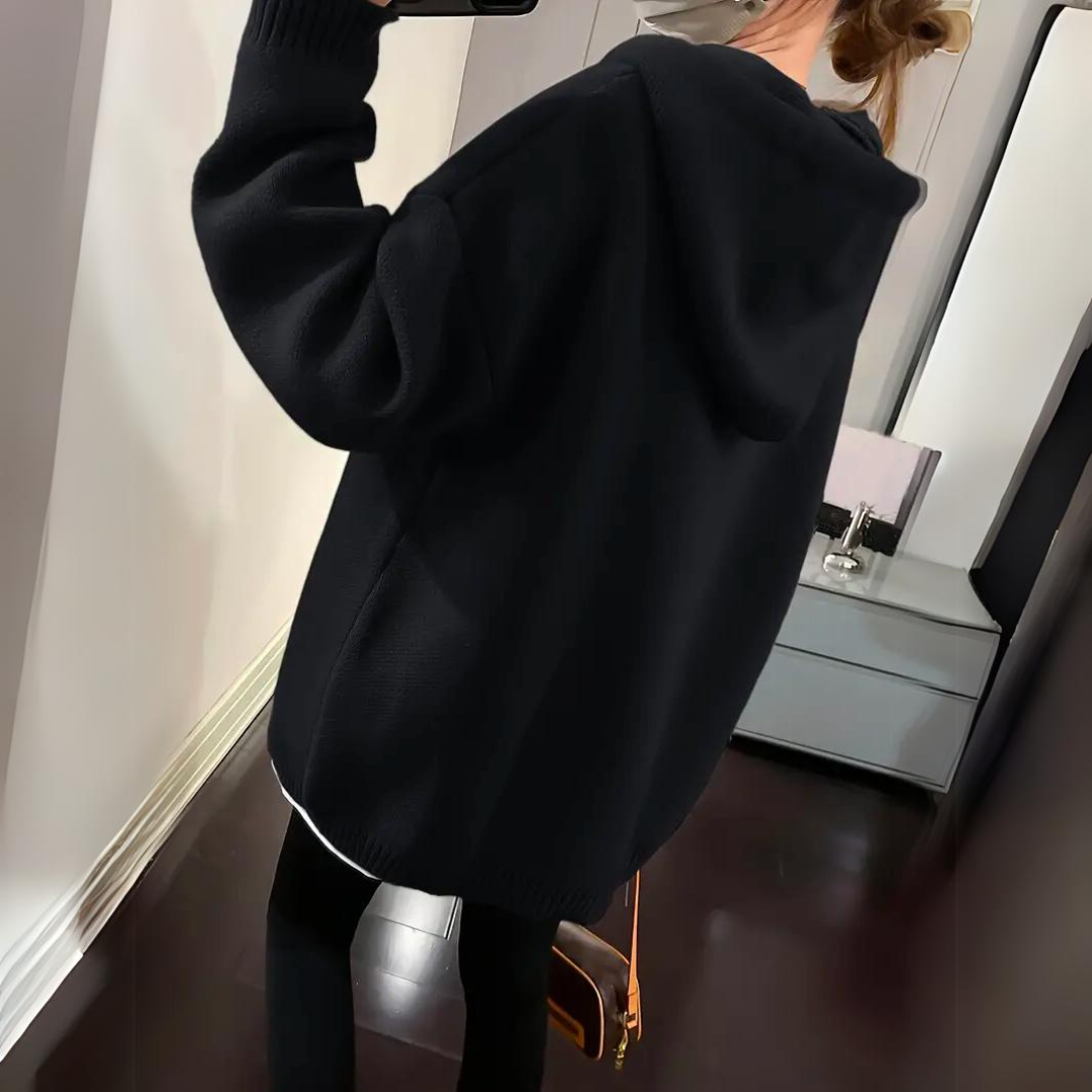 Holly Women's Hoodie | Smiley Print, Comfortable Polyester 3