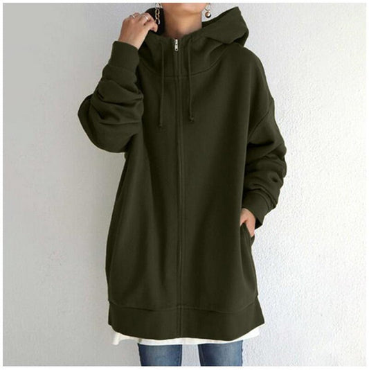 Holly Women's Hoodie | Soft Fleece, Oversized Zip-Up Design 0