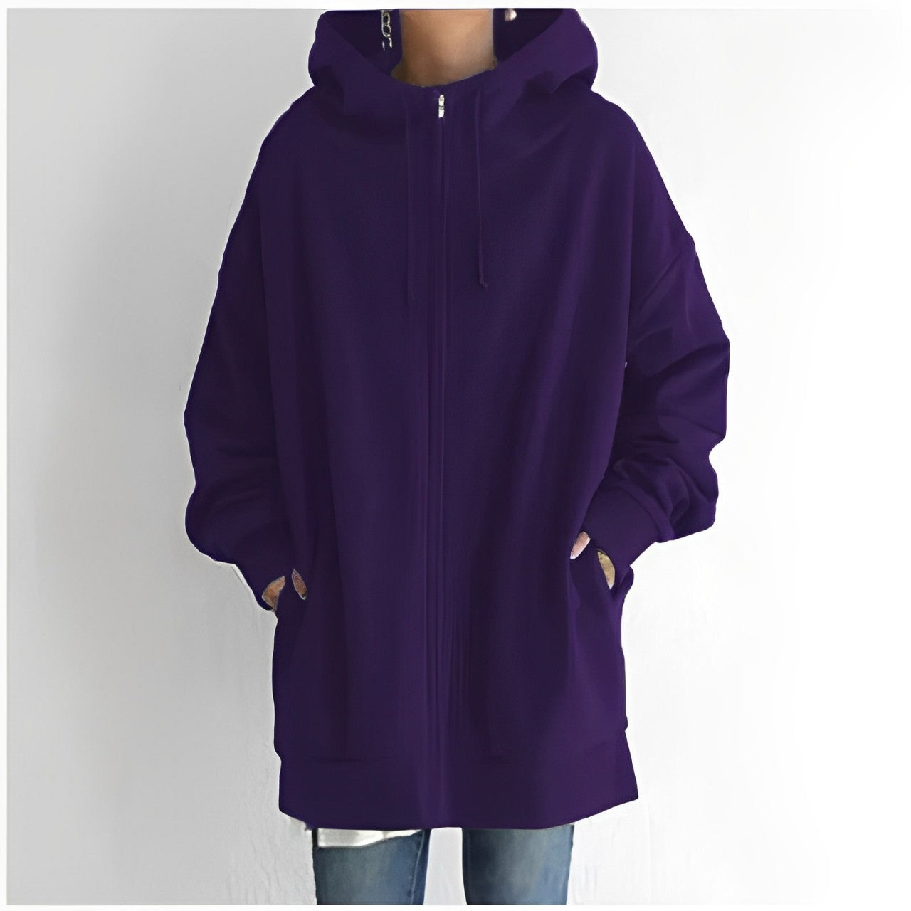 Holly Women's Hoodie | Soft Fleece, Oversized Zip-Up Design 10