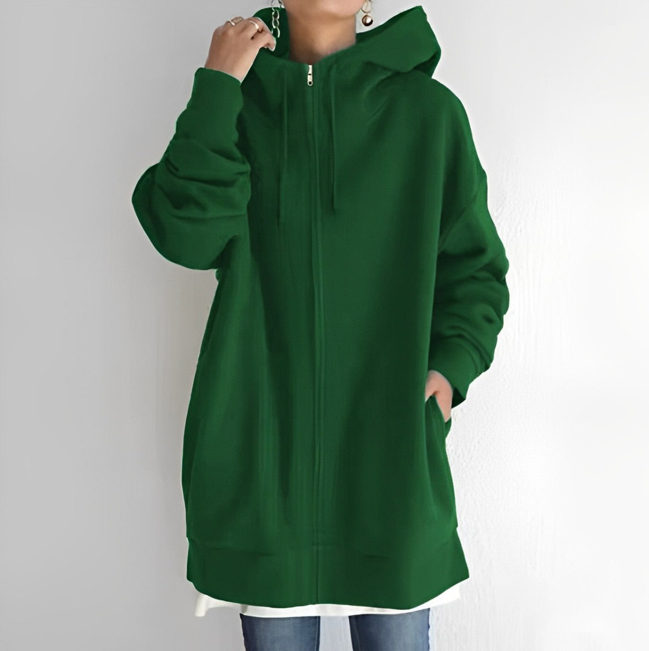 Holly Women's Hoodie | Soft Fleece, Oversized Zip-Up Design 5