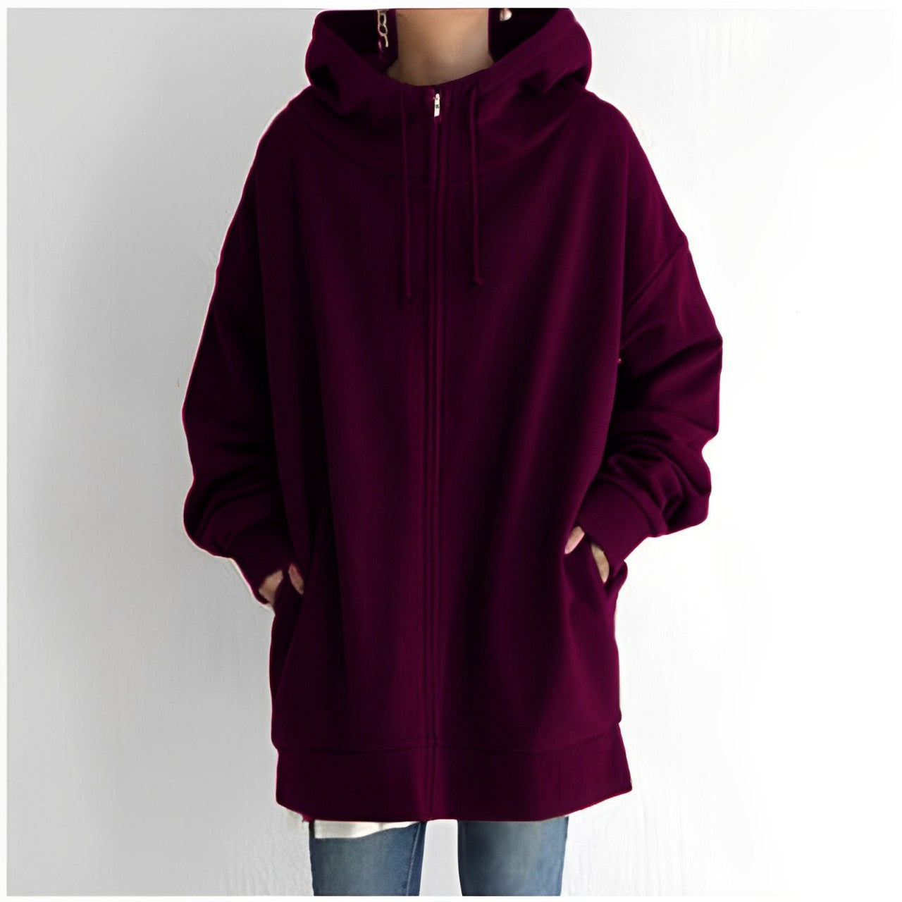Holly Women's Hoodie | Soft Fleece, Oversized Zip-Up Design 6