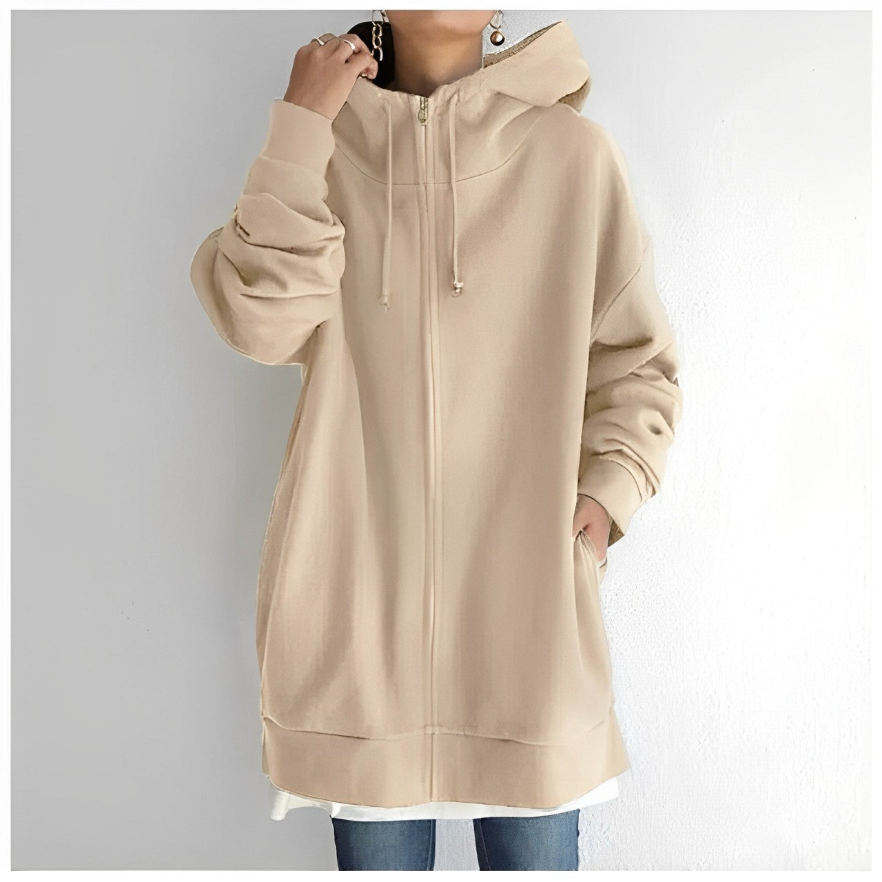 Holly Women's Hoodie | Soft Fleece, Oversized Zip-Up Design 9