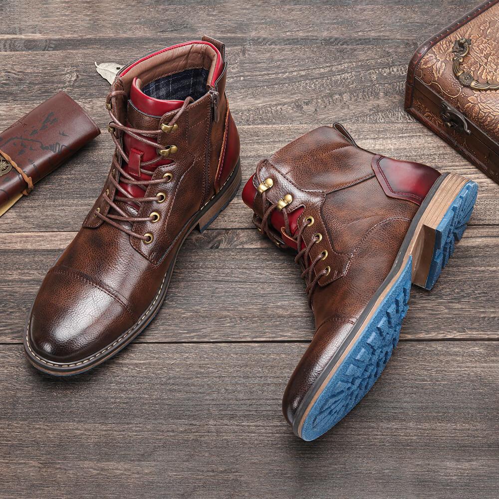 Hugo Men's Boots | Breathable Synthetic Leather, Comfortable and Non-Slip
