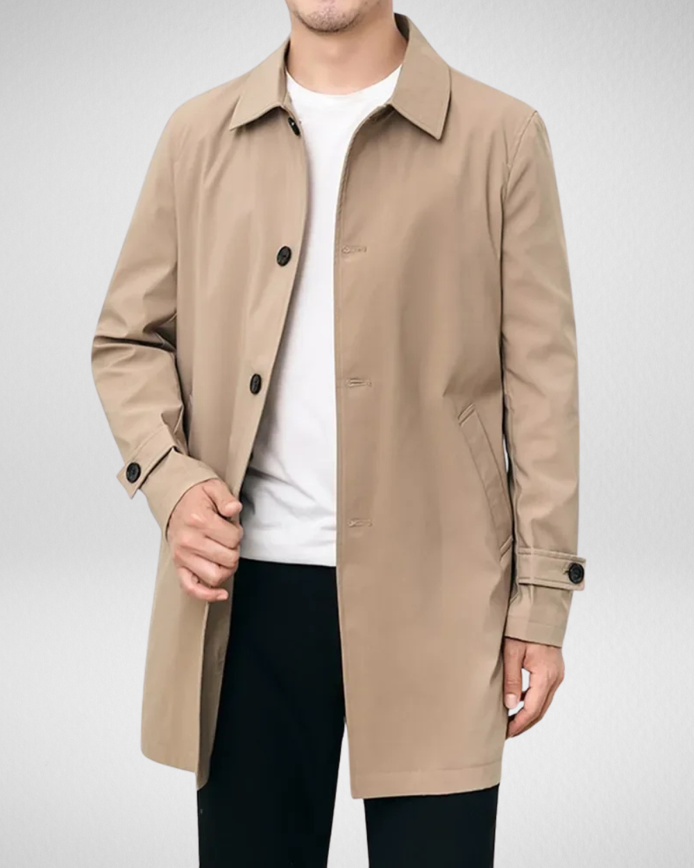 Hugo Men's Overcoat | Water-Repellent, Stylish