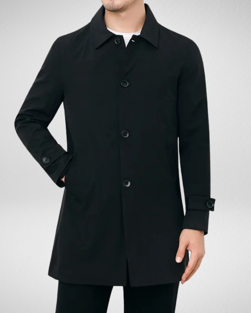 Hugo Men's Overcoat | Water-Repellent, Stylish
