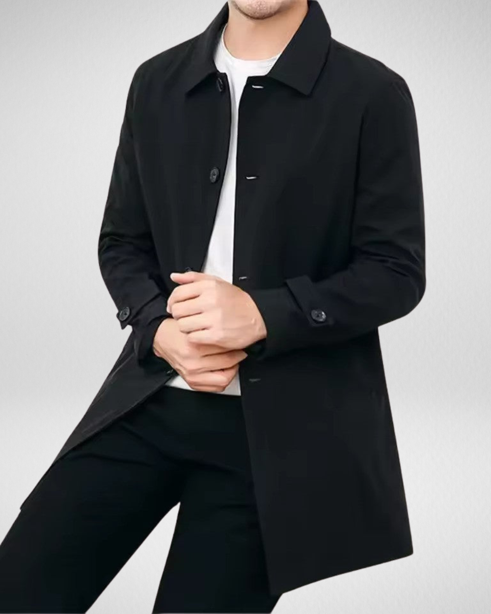 Hugo Men's Overcoat | Water-Repellent, Stylish