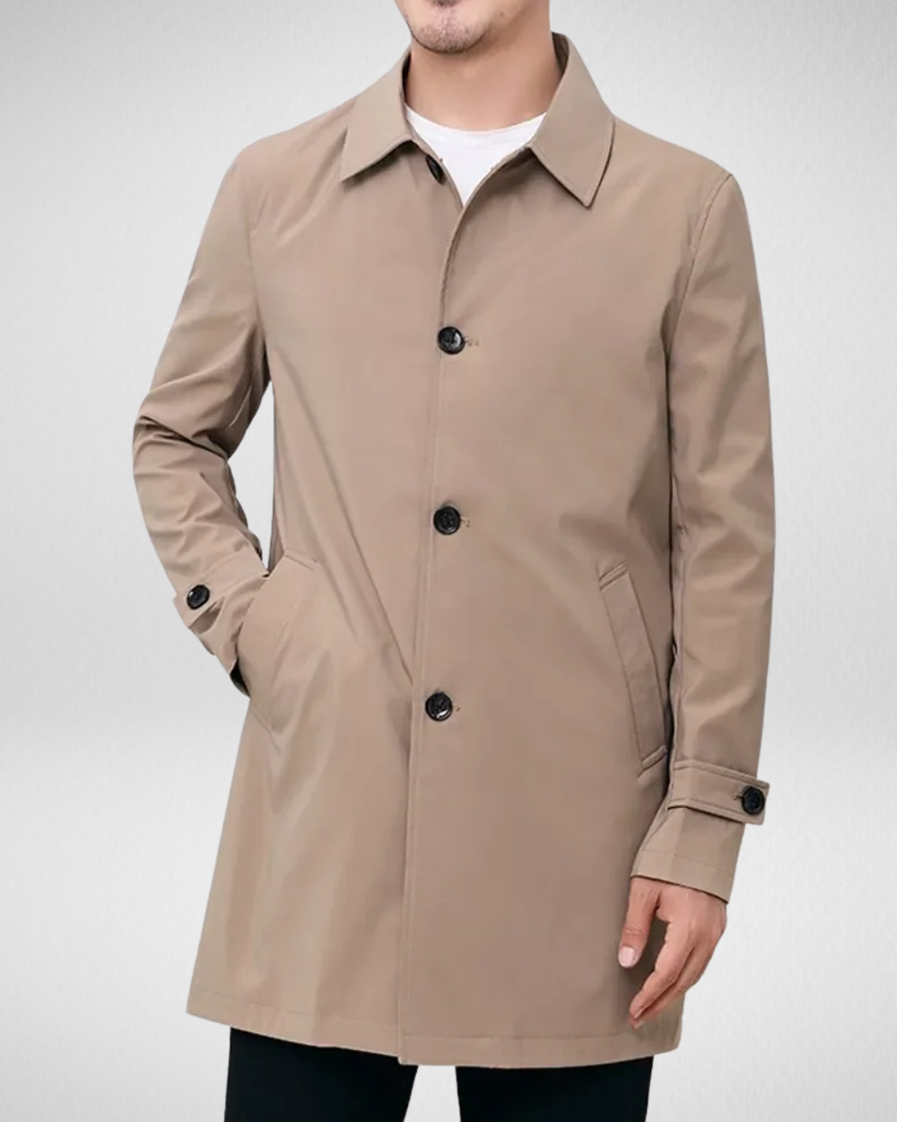 Hugo Men's Overcoat | Water-Repellent, Stylish