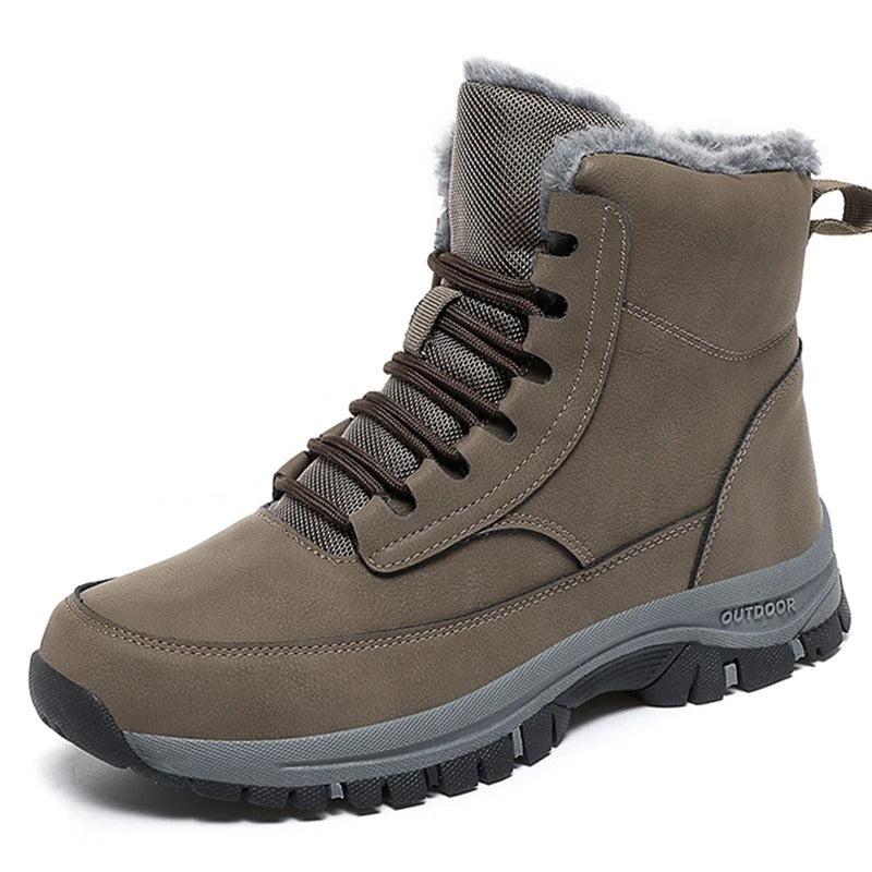 Hugo Men's Snow Boots | Waterproof Leather, Fleece Lining