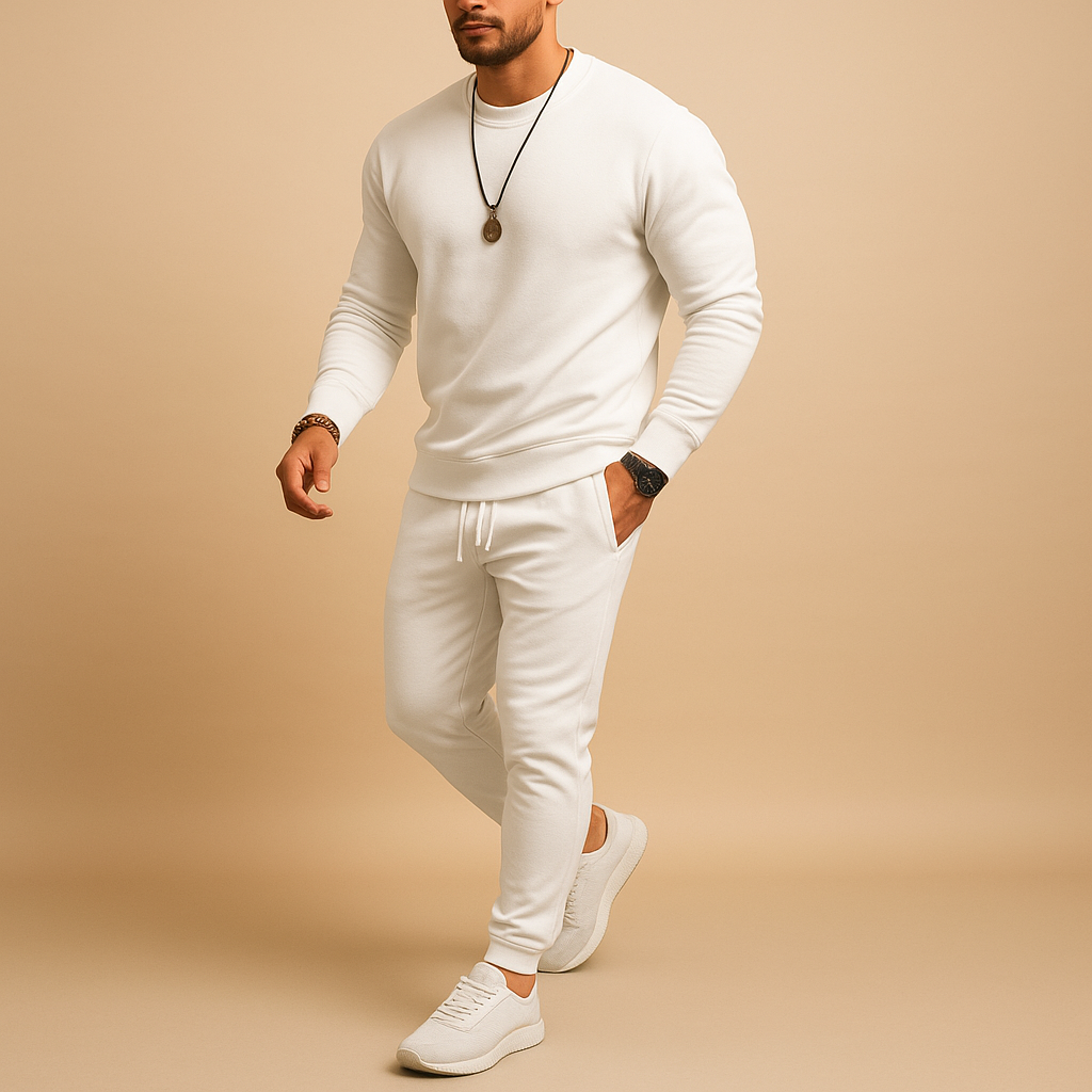 Hugo Men's Tracksuit | Slim Fit Cotton Blend, Modern Sweater and Jogging Pants