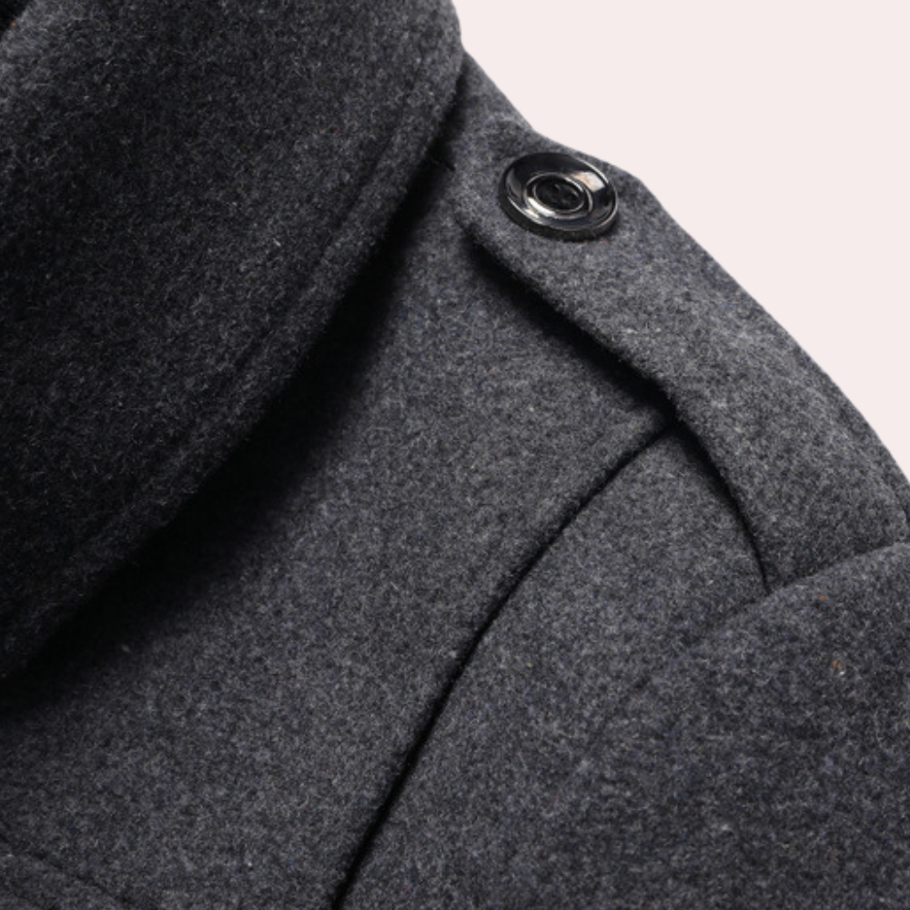 Hugo Men's Trench Coat | Thermal Lining, Windproof