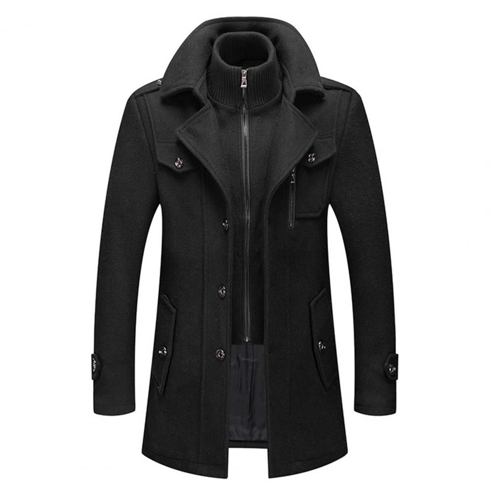 Hugo Men's Trench Coat | Thermal Lining, Windproof