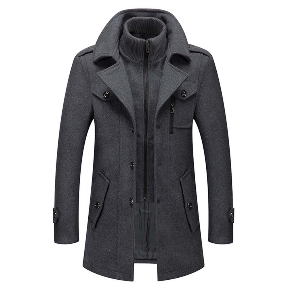 Hugo Men's Trench Coat | Thermal Lining, Windproof