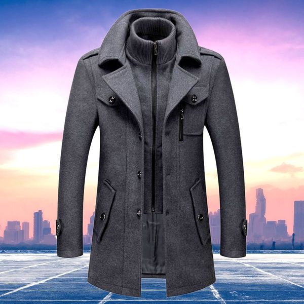 Hugo Men's Trench Coat | Thermal Lining, Windproof