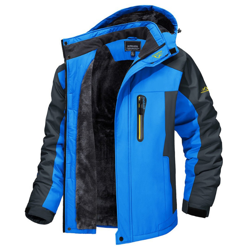 Hugo Men's Winter Jacket | Adjustable Hood, Insulating Lining