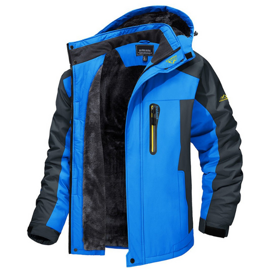 Hugo Men's Winter Jacket | Adjustable Hood, Insulating Lining