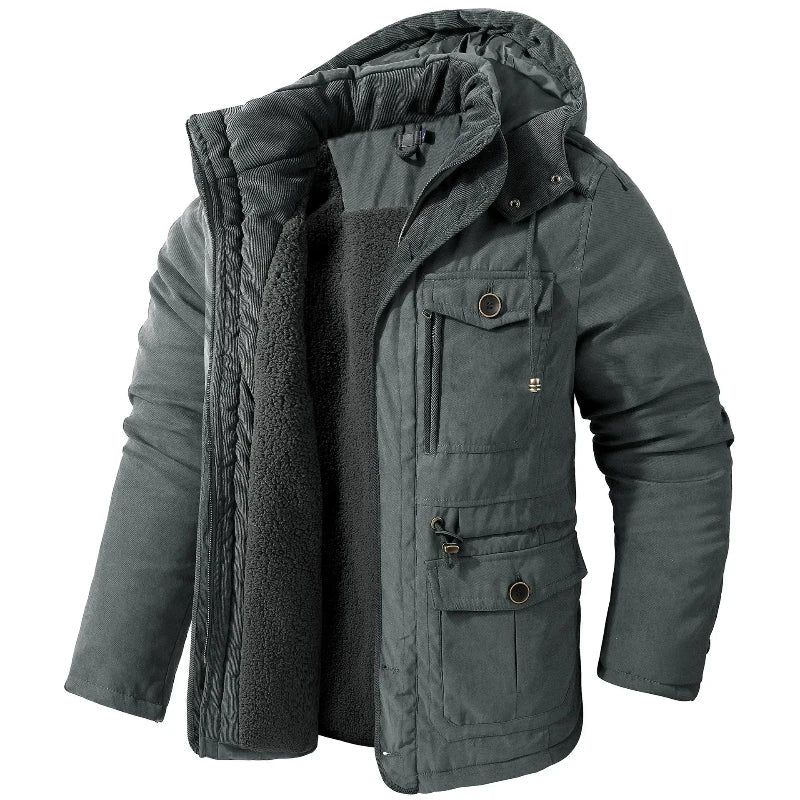 Hugo Men's Winter Jacket | Water-Resistant with Fleece Lining