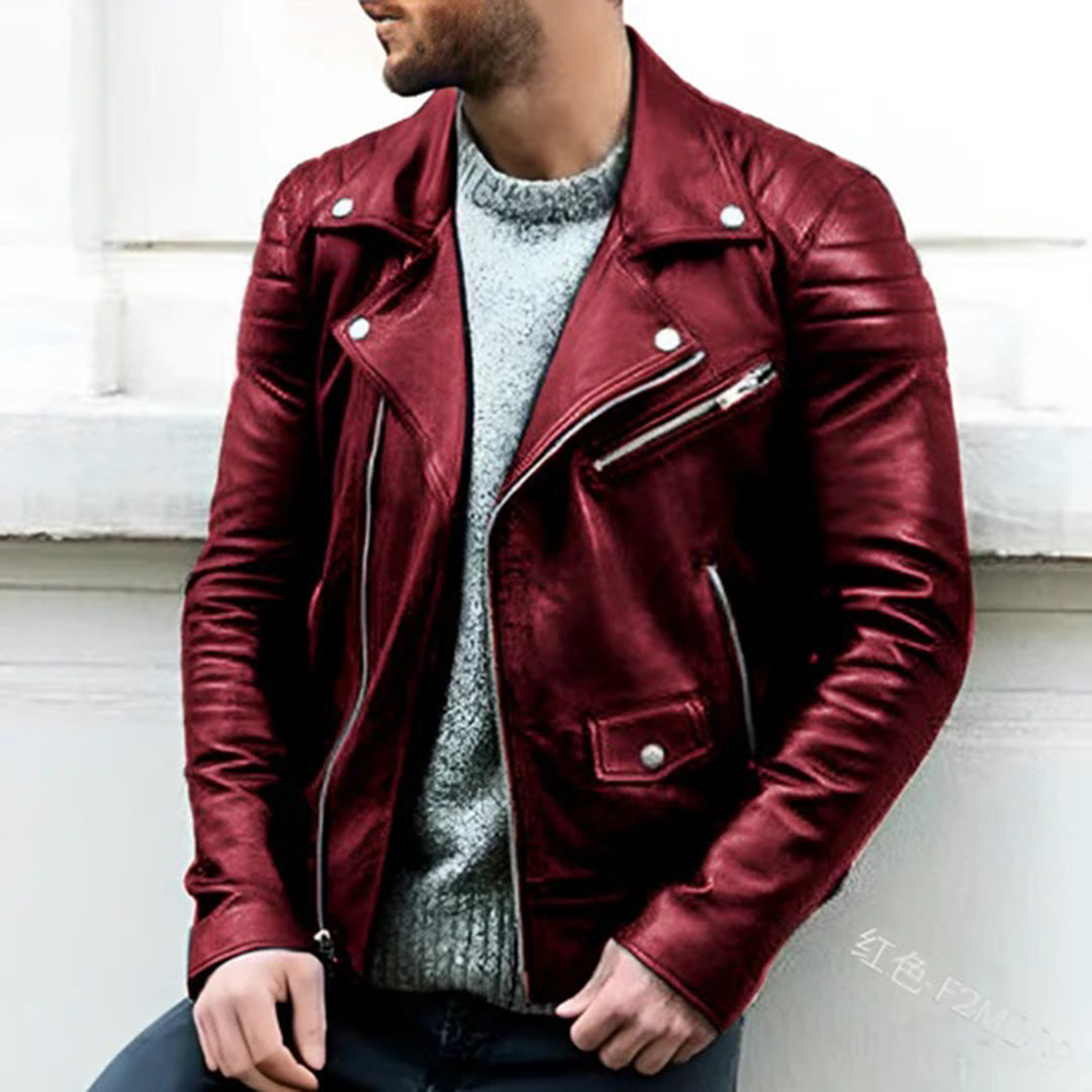 Hugo Men's Biker Jacket | Premium Leather, Stylish Fit 3