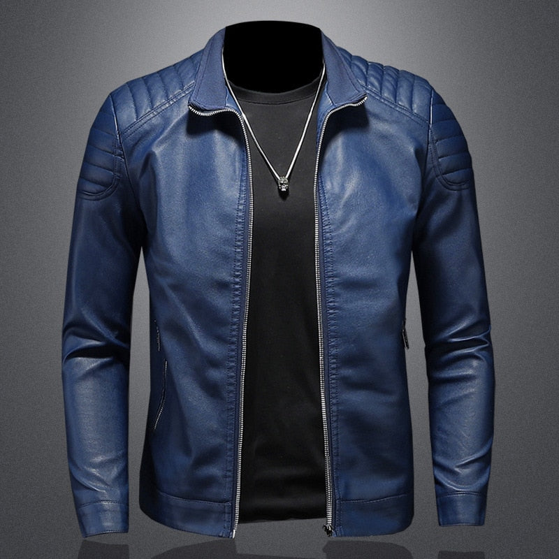 Hugo Men's Biker Jacket | Premium PU, Stylish & Durable 0