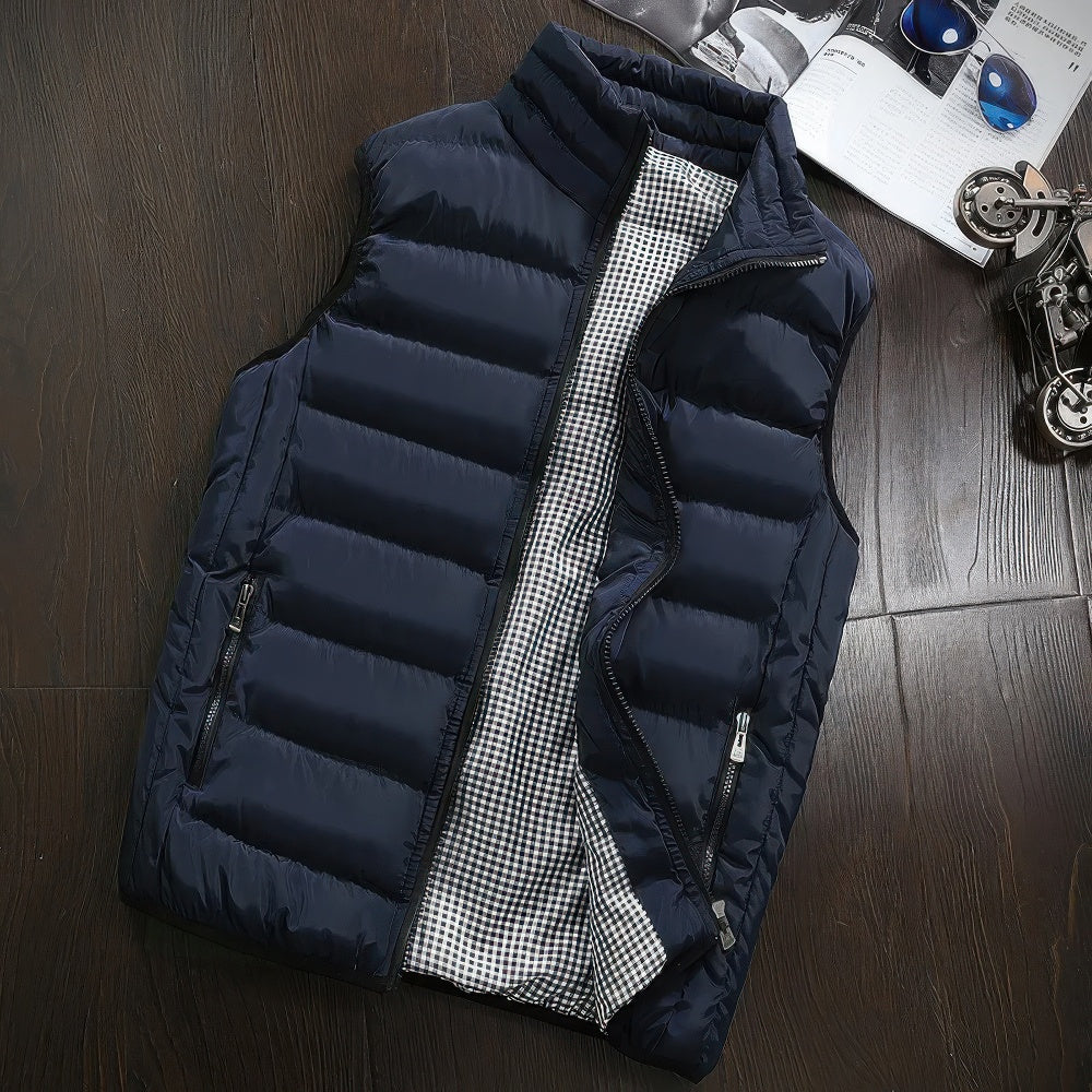Hugo Men's Casual Vest | Windproof, Versatile 0