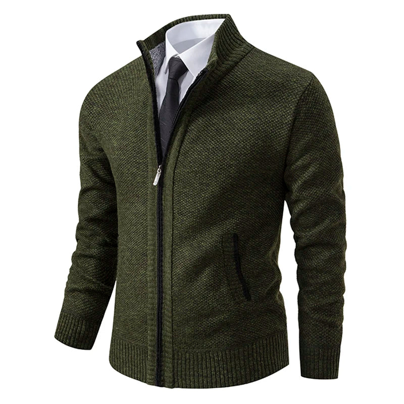 Hugo Men's Fleece Jacket | Stylish Zip-Up Design 1