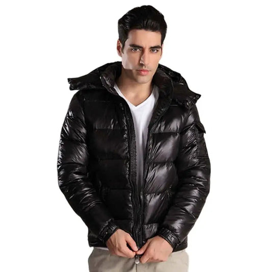 Hugo Men's Puffer Jacket | Shiny, Stylish Insulation 0