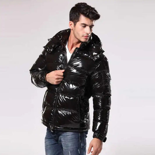 Hugo Men's Puffer Jacket | Shiny, Stylish Insulation 1