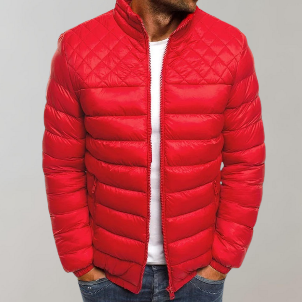 Hugo Men's Quilted Jacket | Windproof and Waterproof 2