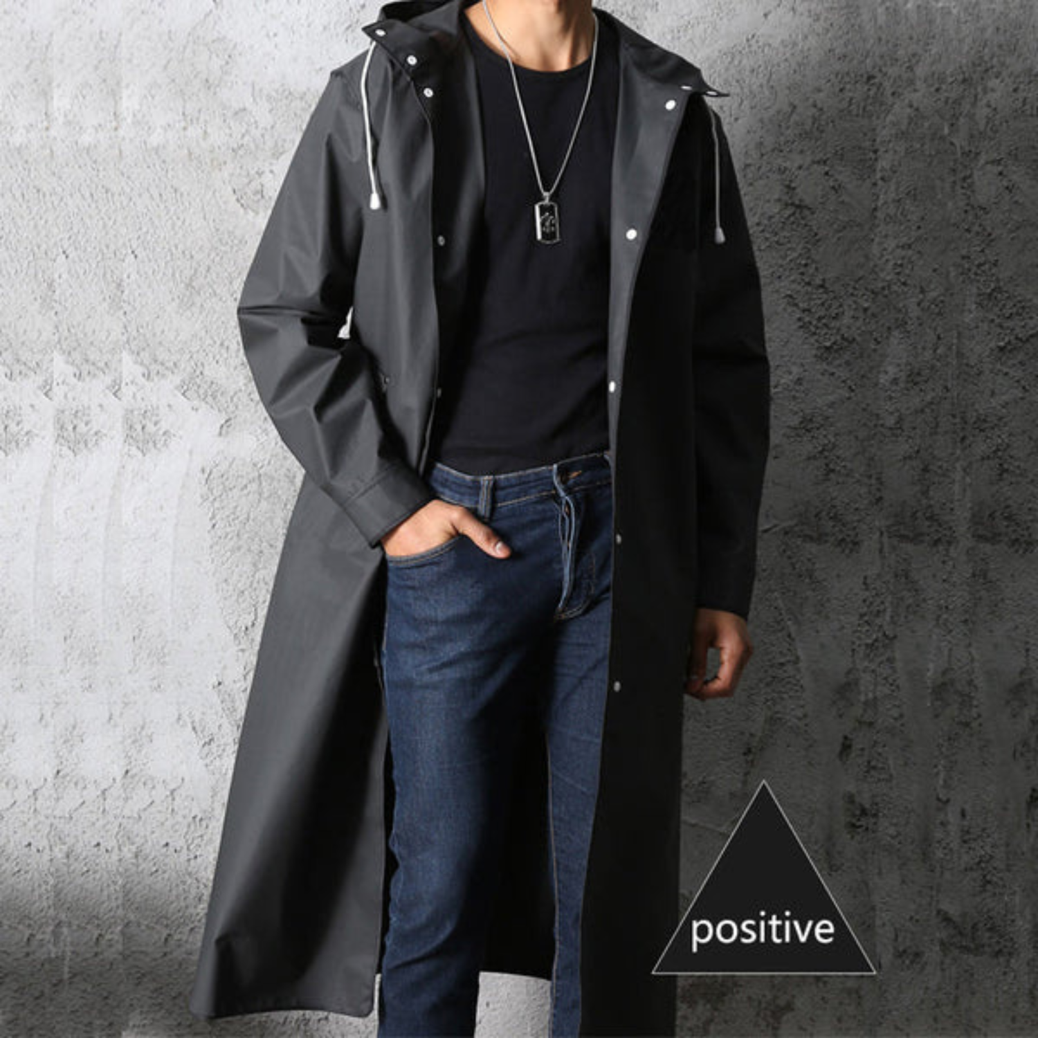 Hugo Men's Raincoat | Waterproof Fabric, Stylish Design 1