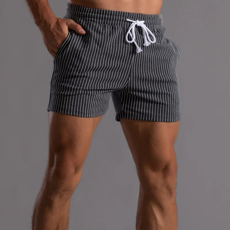 Hugo Men's Shorts | Striped Cotton Design, Comfortable Fit 2