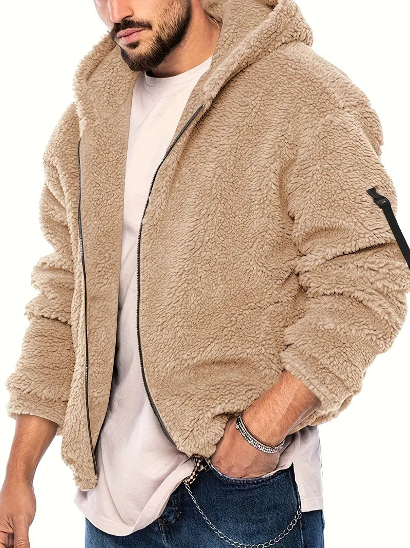 Hugo Men's Teddy Jacket | Cozy Plush Fabric 1