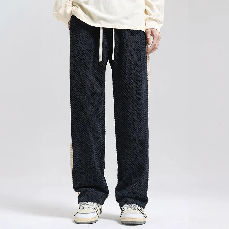 Hype Men's Joggers | Soft Corduroy with Waffle Knit 3