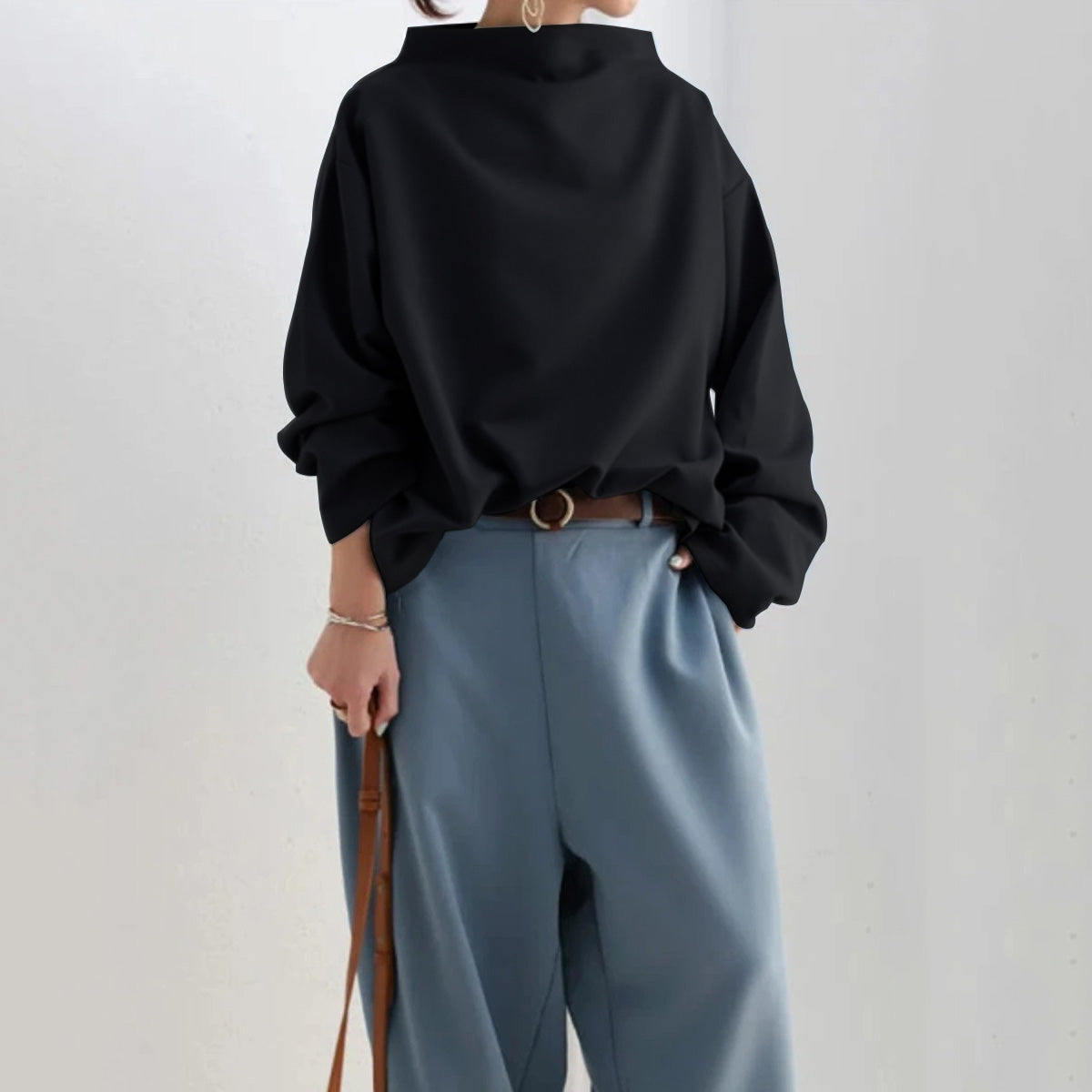 Iris Women's Sweater | Soft Wool Blend, Timeless and Warm