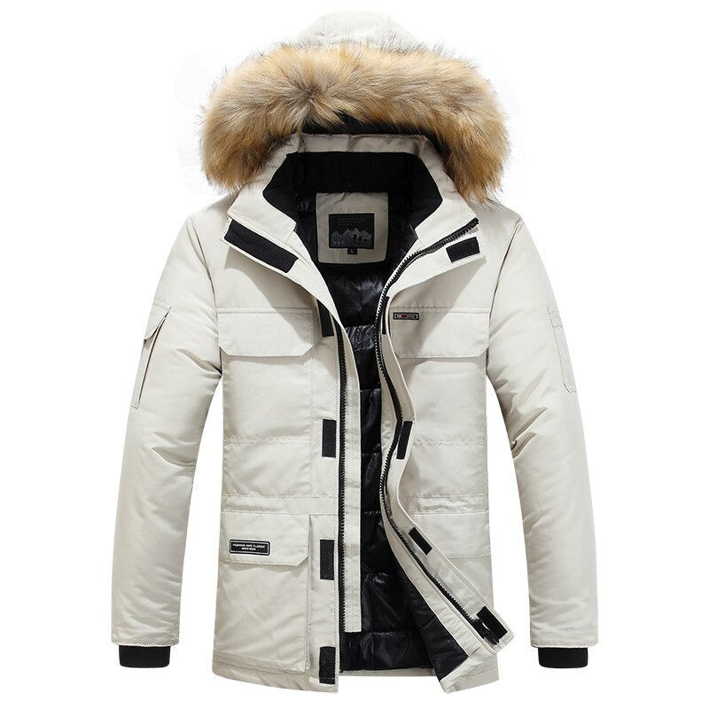 Ivo Men's Winter Jacket | Fur Collar, Weather Resistant, Timeless Design