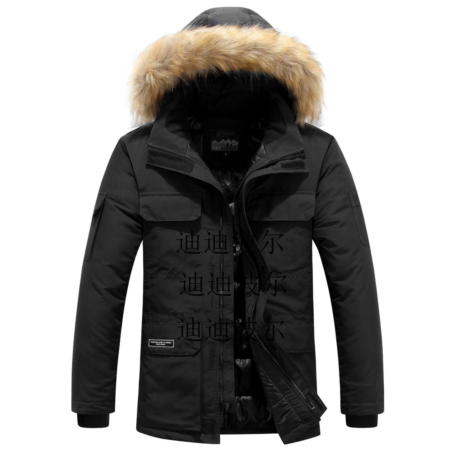 Ivo Men's Winter Jacket | Fur Collar, Weather Resistant, Timeless Design