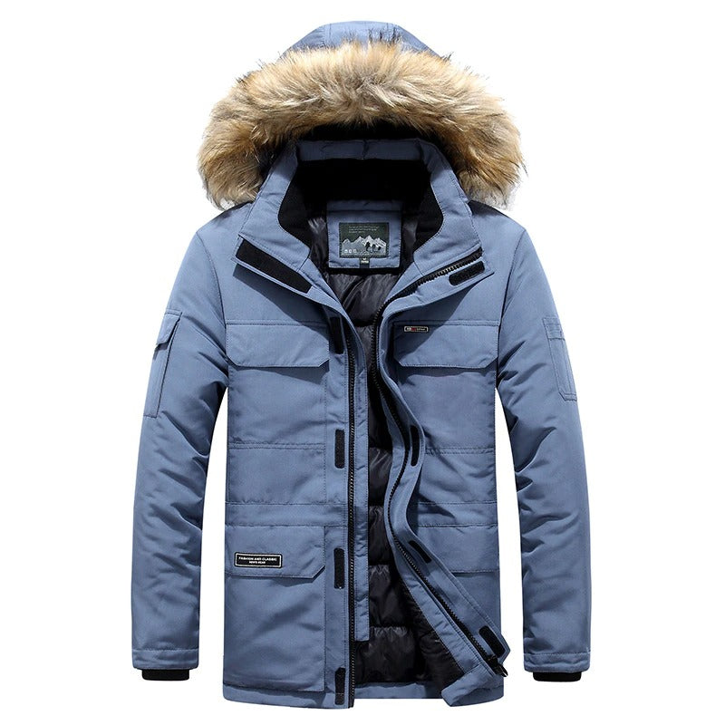 Ivo Men's Winter Jacket | Fur Collar, Weather Resistant, Timeless Design