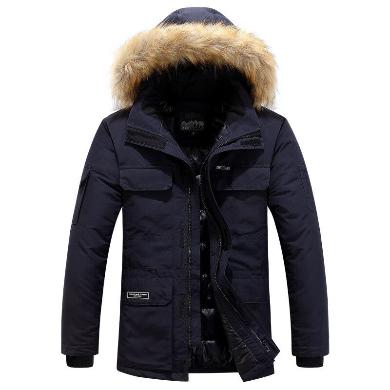 Ivo Men's Winter Jacket | Fur Collar, Weather Resistant, Timeless Design