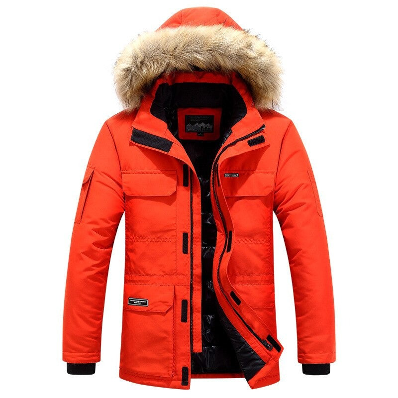 Ivo Men's Winter Jacket | Fur Collar, Weather Resistant, Timeless Design