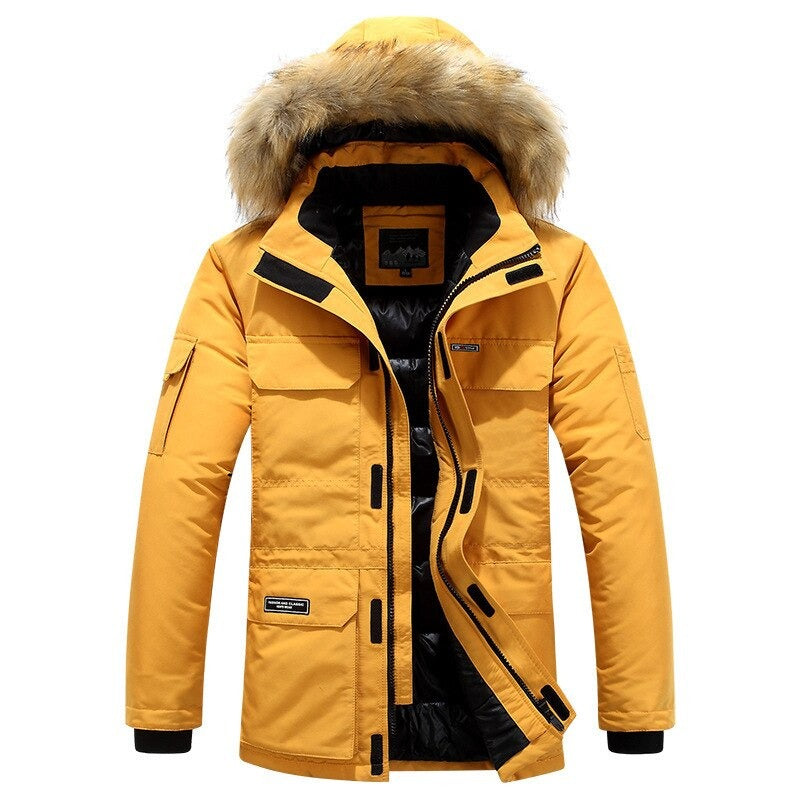 Ivo Men's Winter Jacket | Fur Collar, Weather Resistant, Timeless Design