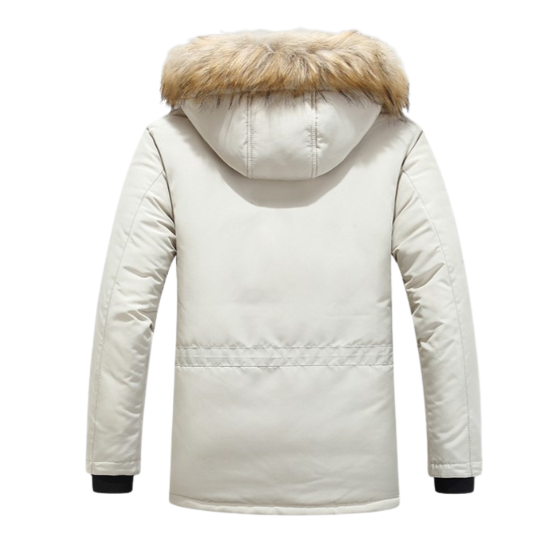 Ivo Men's Winter Jacket | Fur Collar, Weather Resistant, Timeless Design