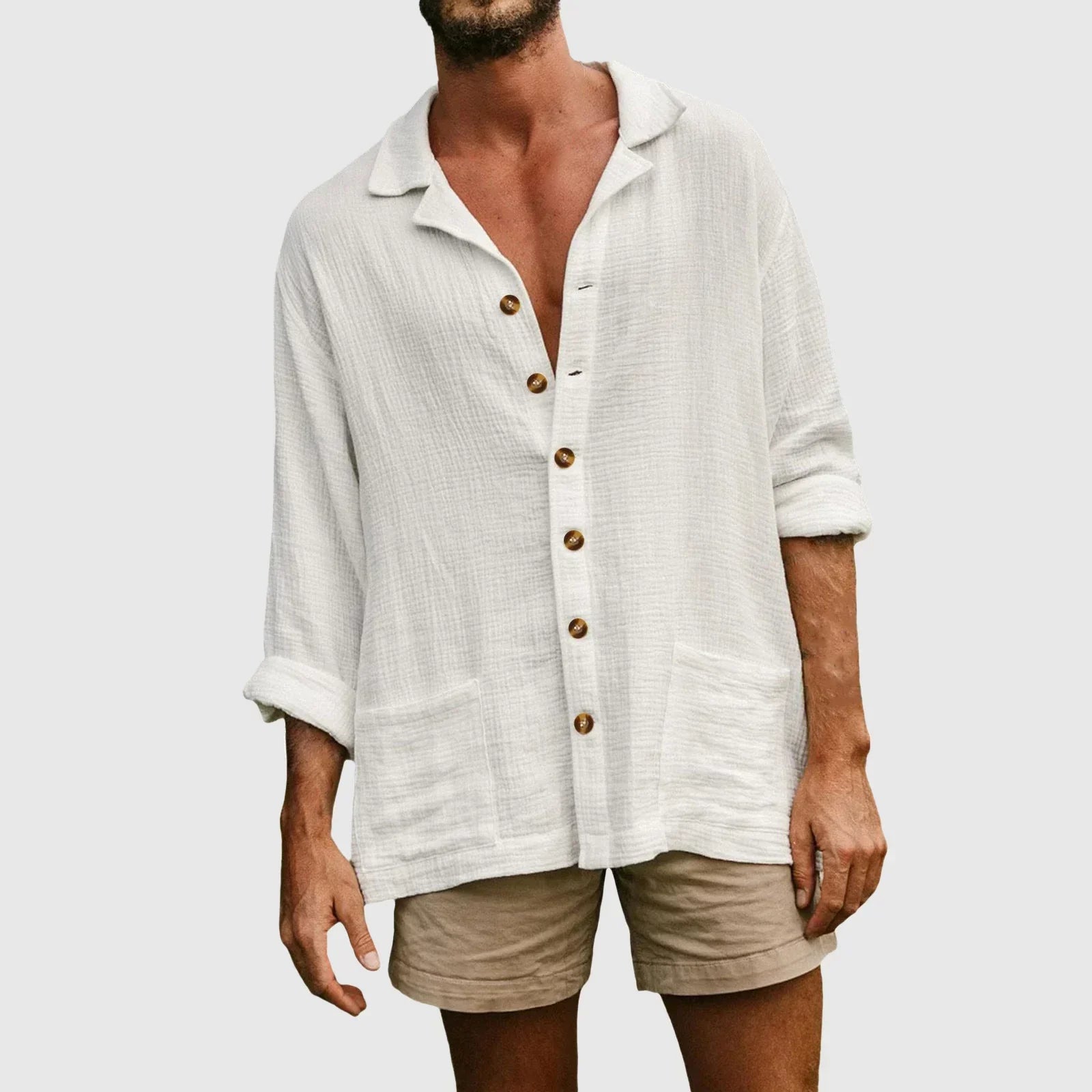 Ivy Men's Summer Shirt | Cotton Blend, Breathable 0
