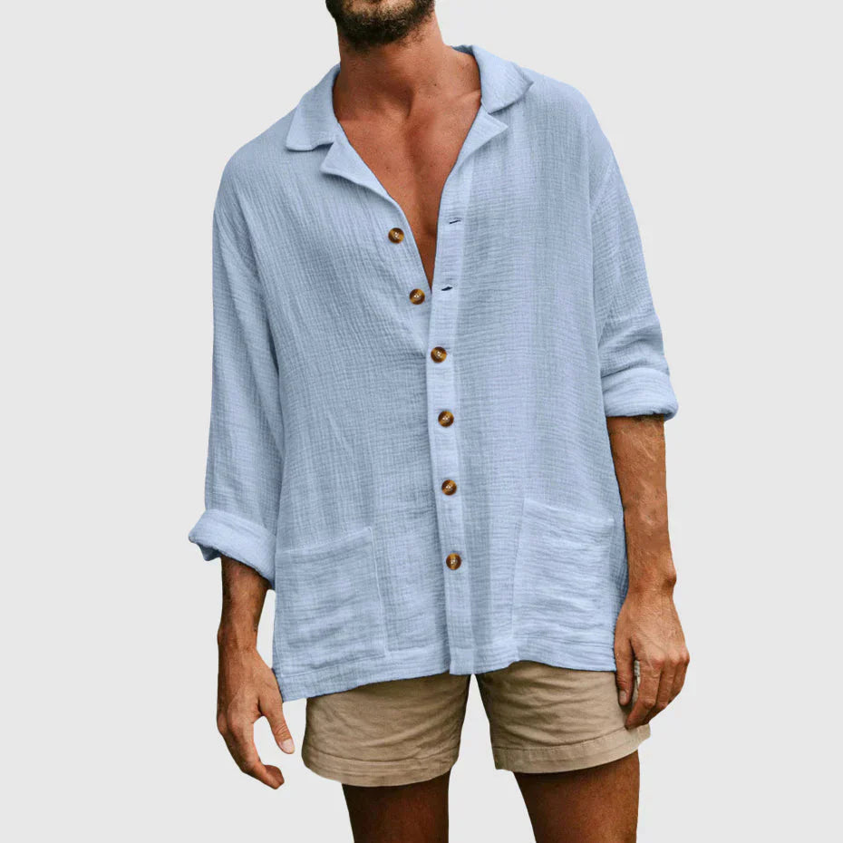 Ivy Men's Summer Shirt | Cotton Blend, Breathable 4