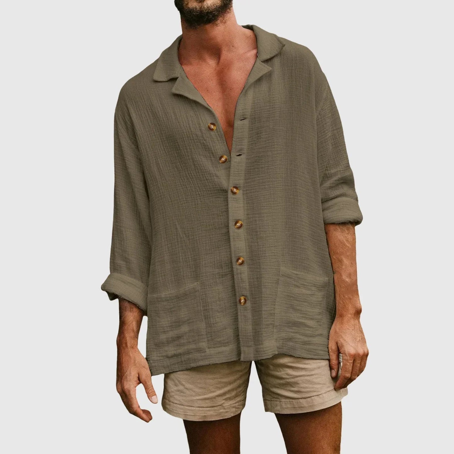 Ivy Men's Summer Shirt | Cotton Blend, Breathable 5