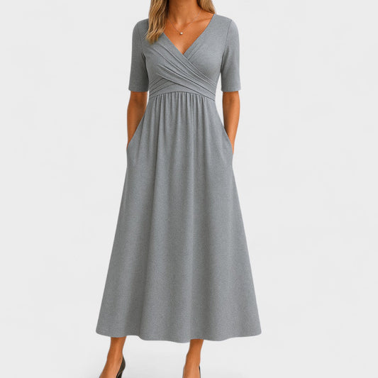 Ivy Women's Midi Dress | Flattering Fit, Elegant Design, Side Pockets 0